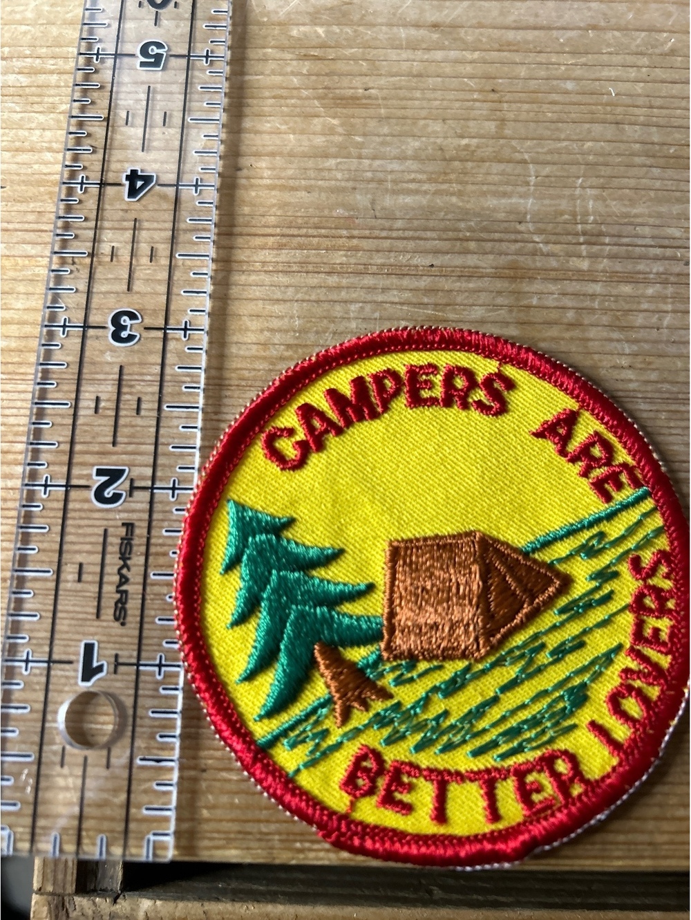 Vintage Camper Patch 'Campers Are Better Lovers' Embroidered Badge